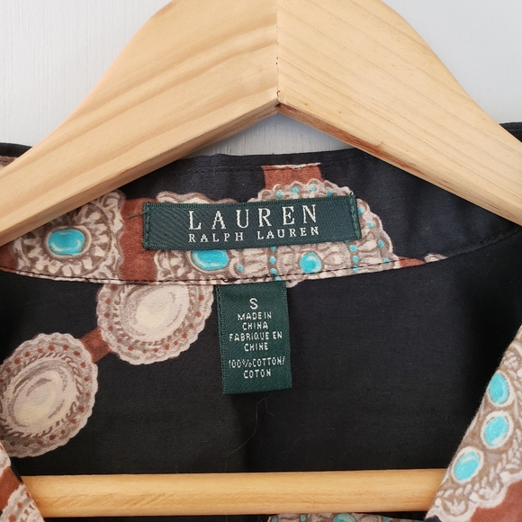 Lauren Ralph Lauren shirt with turquoise belt design - Picture 4 of 8